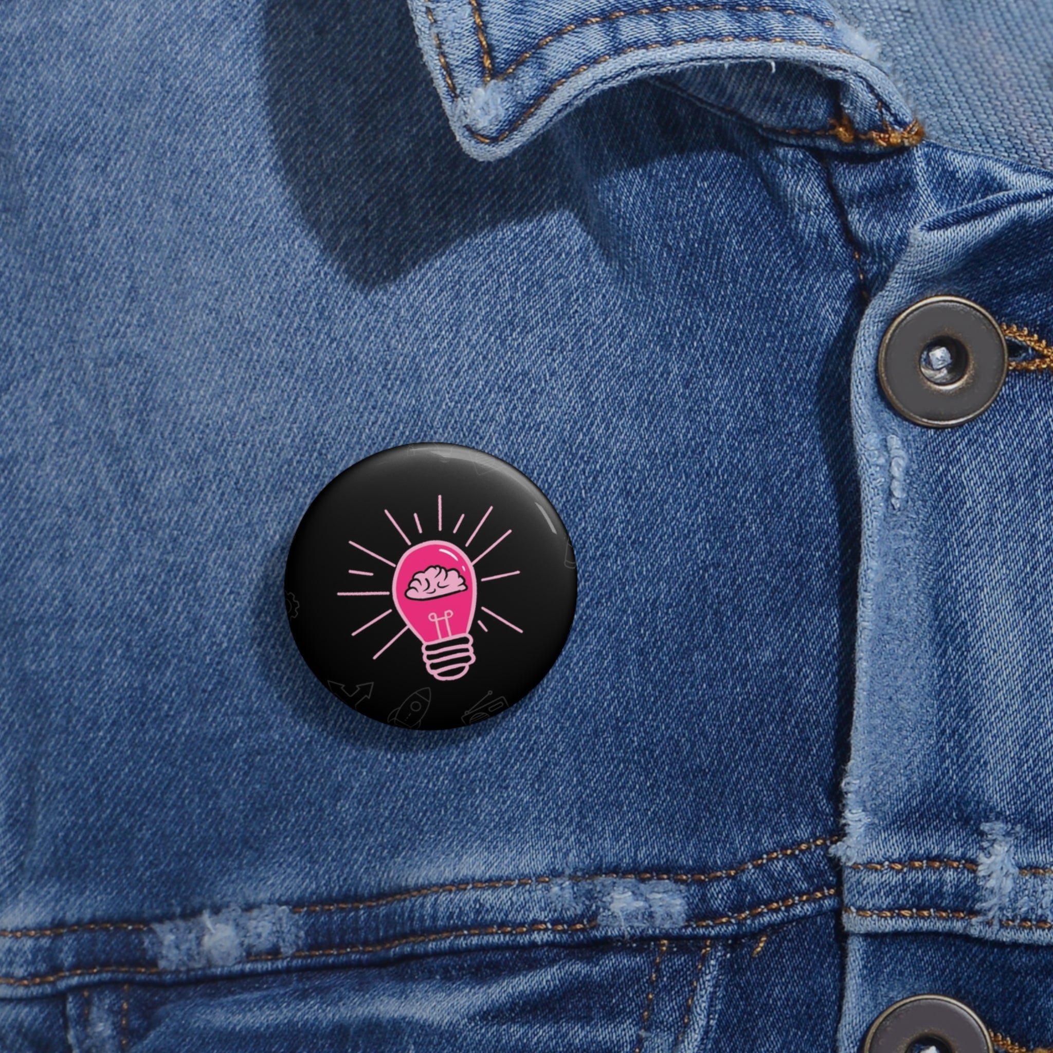 Rethink Everything Networking Classic Design Pin Button — Custom Round Badge for Teachers, Students & Creatives