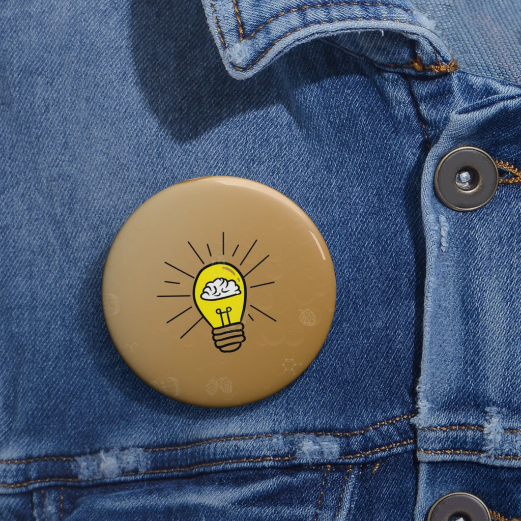 Rethink Everything Craft Beer Classic Design Pin Button — Custom Round Badge for Teachers, Students & Creatives