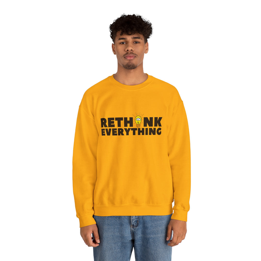 Rethink Everything Mentorship Crewneck Sweatshirt – Unisex Inspirational Graphic Pullover