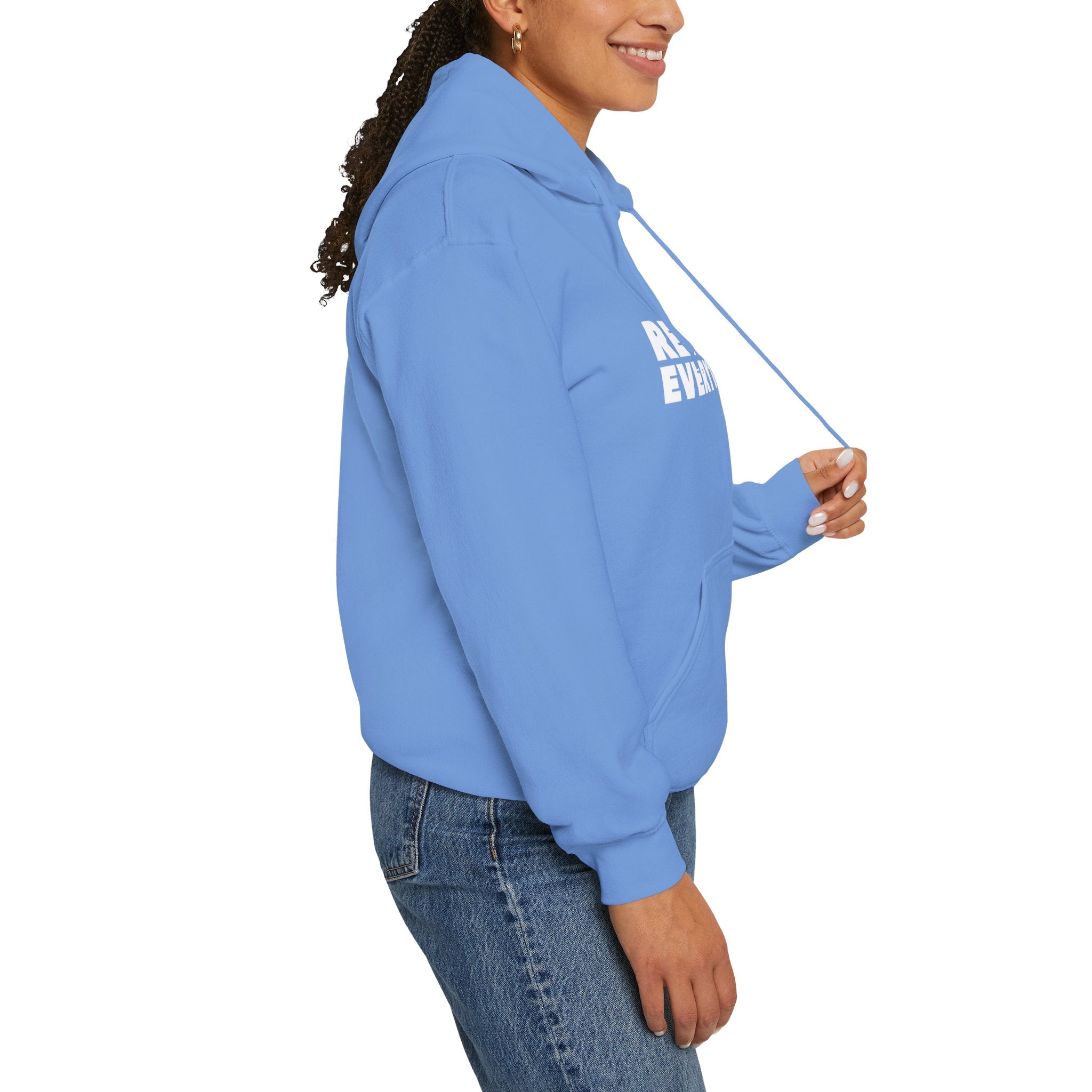 Rethink Everything Power of Video Hoodie, Unisex Cozy Sweatshirt, Gift for Thought Leaders, Inspirational Fashion, Casual Wear, Unique Graphic Pullover