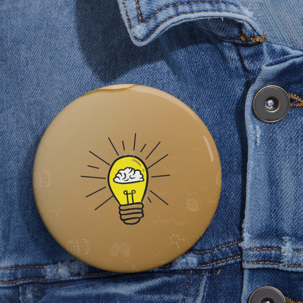 Rethink Everything Craft Beer Classic Design Pin Button — Custom Round Badge for Teachers, Students & Creatives