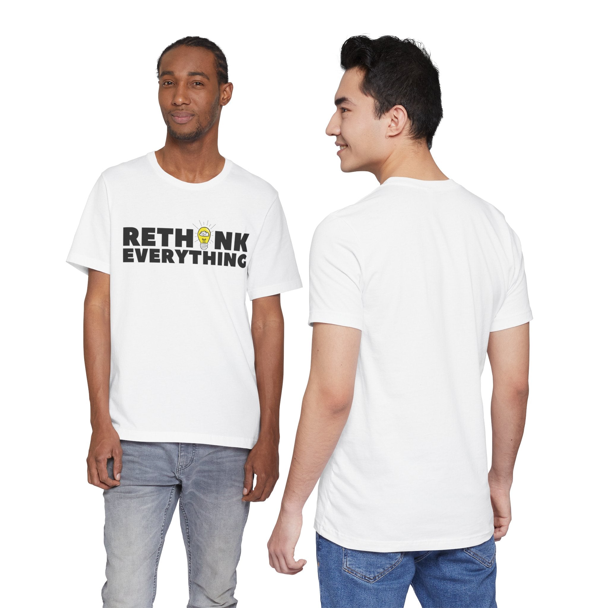 Rethink Everything Financial literacy Premium Bella+Canvas Unisex Jersey Tee