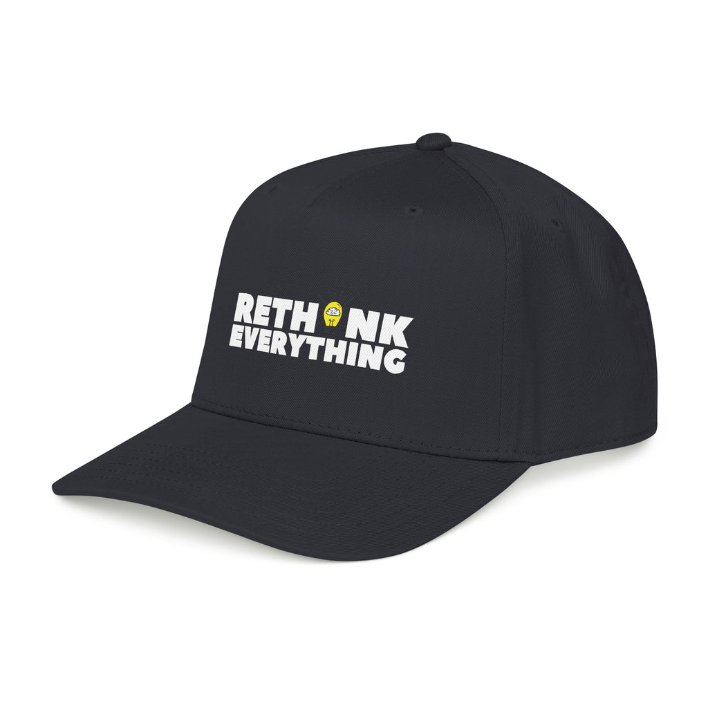 Rethink Everything LOGO Black Mid Profile Baseball Cap