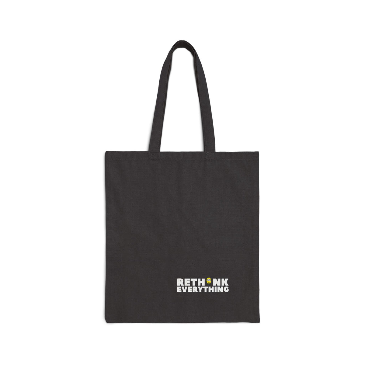 Tote Bag — Rethink Everything LOGO Idea Graphic Cotton Canvas Tote