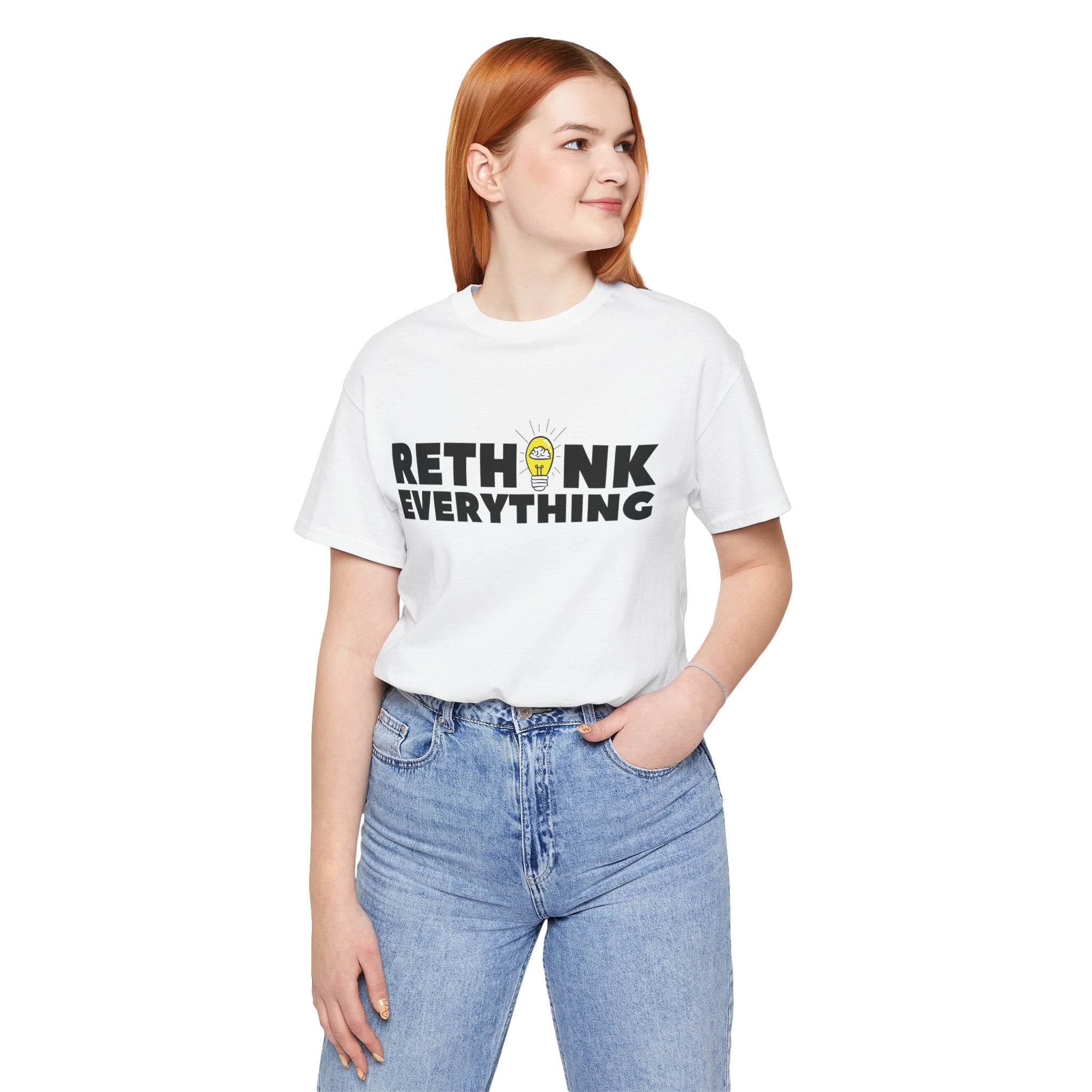 Rethink Everything Financial literacy Premium Bella+Canvas Unisex Jersey Tee