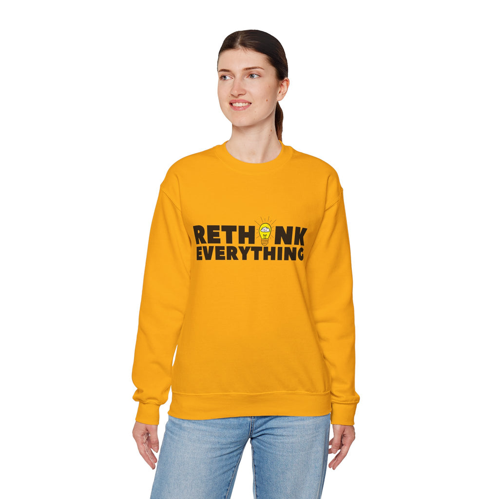 Rethink Everything Mentorship Crewneck Sweatshirt – Unisex Inspirational Graphic Pullover