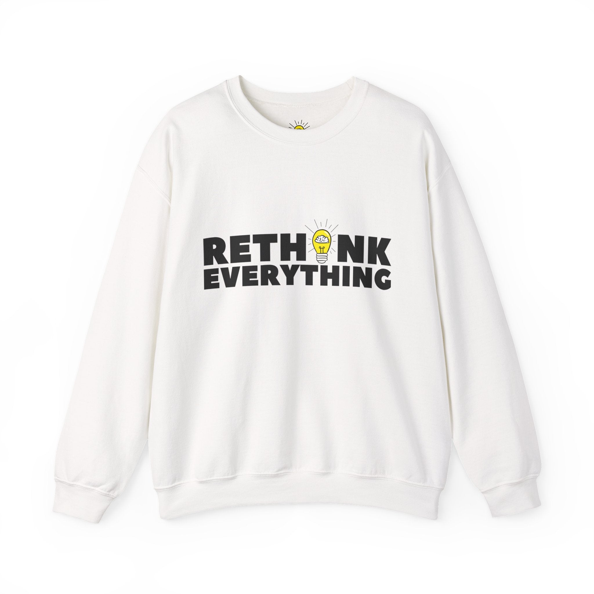 Rethink Everything Financial Literacy Crewneck Sweatshirt – Unisex Inspirational Graphic Pullover