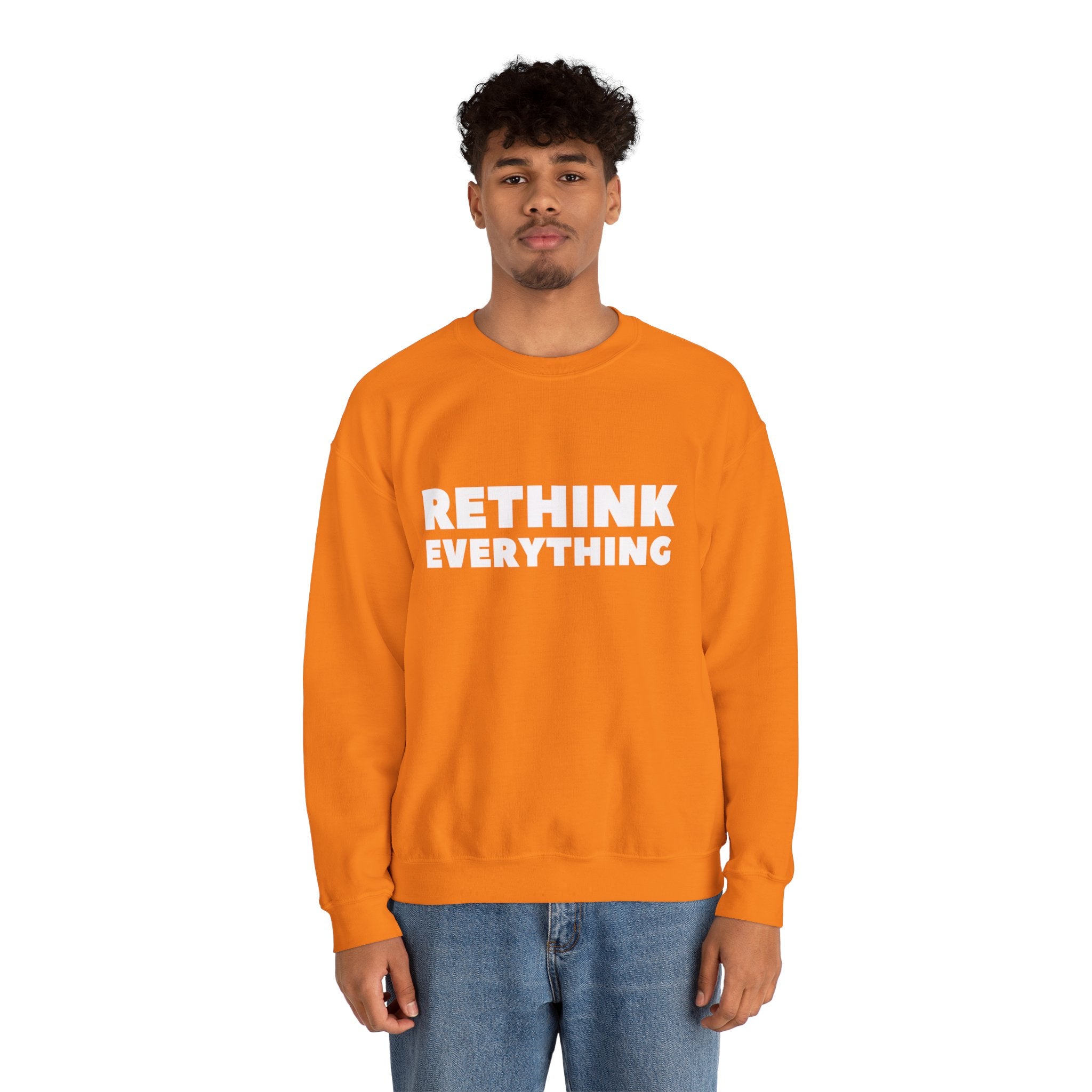 Rethink Everything Selling Real Estate Crewneck Sweatshirt – Unisex Inspirational Graphic Pullover