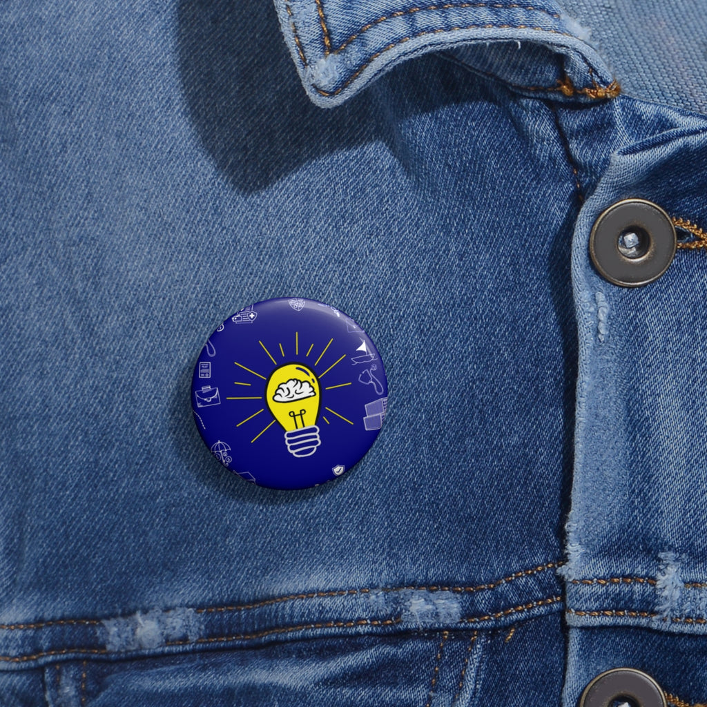 Rethink Everything Insurance Agencies Classic Design Pin Button — Custom Round Badge for Teachers, Students & Creatives