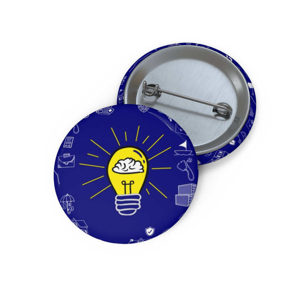 Rethink Everything Insurance Agencies Classic Design Pin Button — Custom Round Badge for Teachers, Students & Creatives