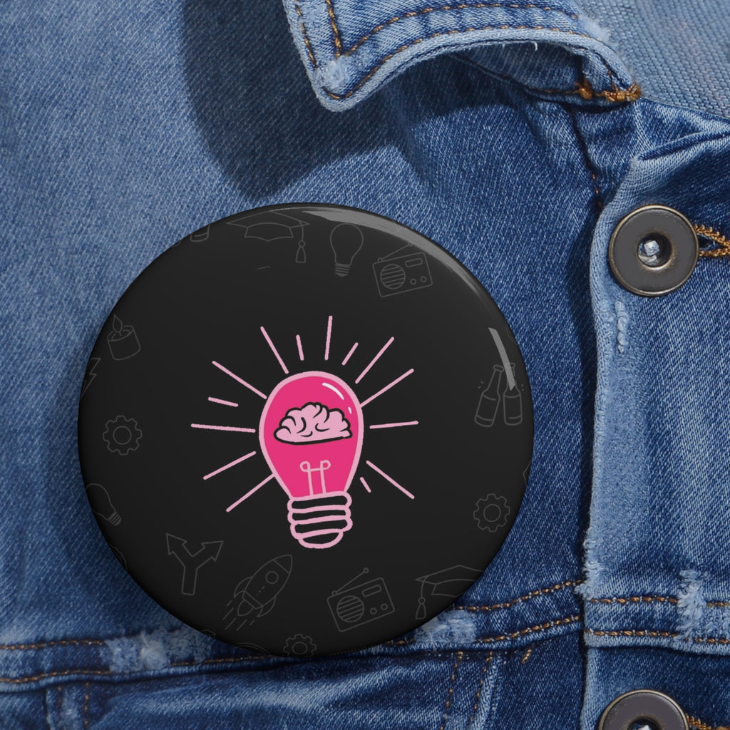 Rethink Everything Networking Classic Design Pin Button — Custom Round Badge for Teachers, Students & Creatives