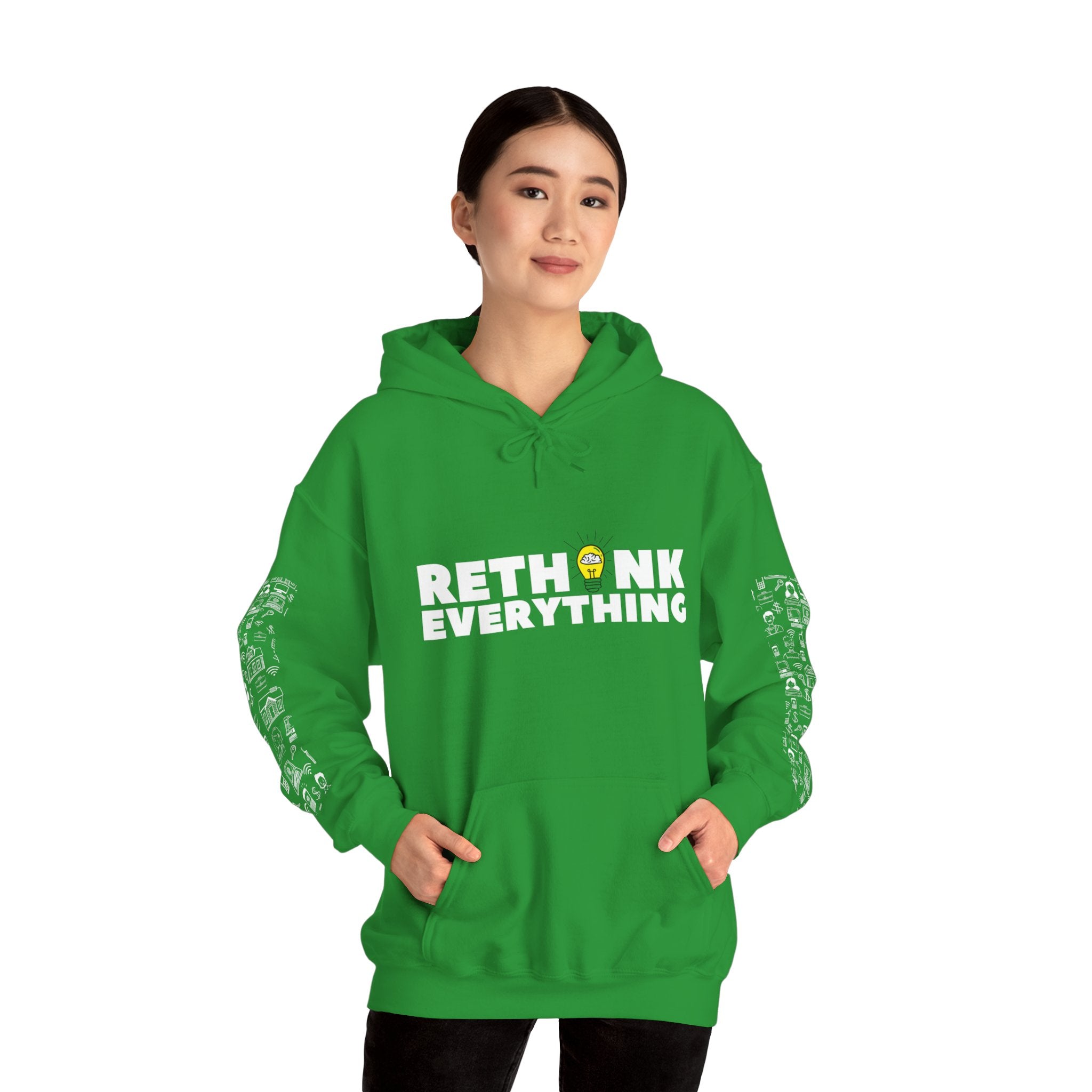 Rethink Everything Loan Officer Hoodie, Unisex Cozy Sweatshirt, Gift for Thought Leaders, Inspirational Fashion, Casual Wear, Unique Graphic Pullover