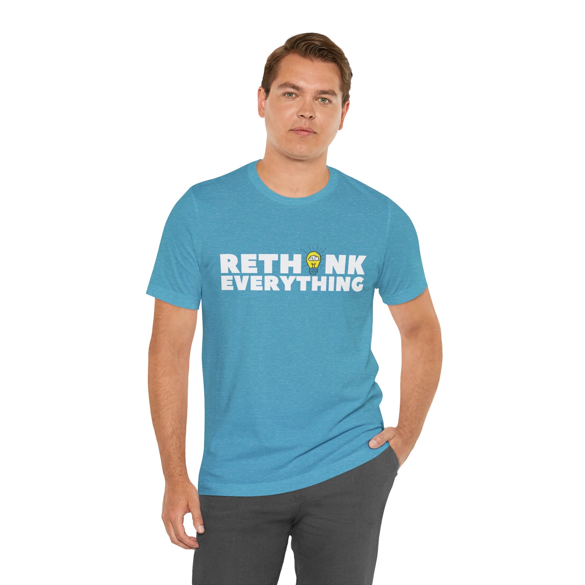 Rethink Everything Mortgage Risk And Compliance Premium Bella+Canvas Unisex Jersey Tee