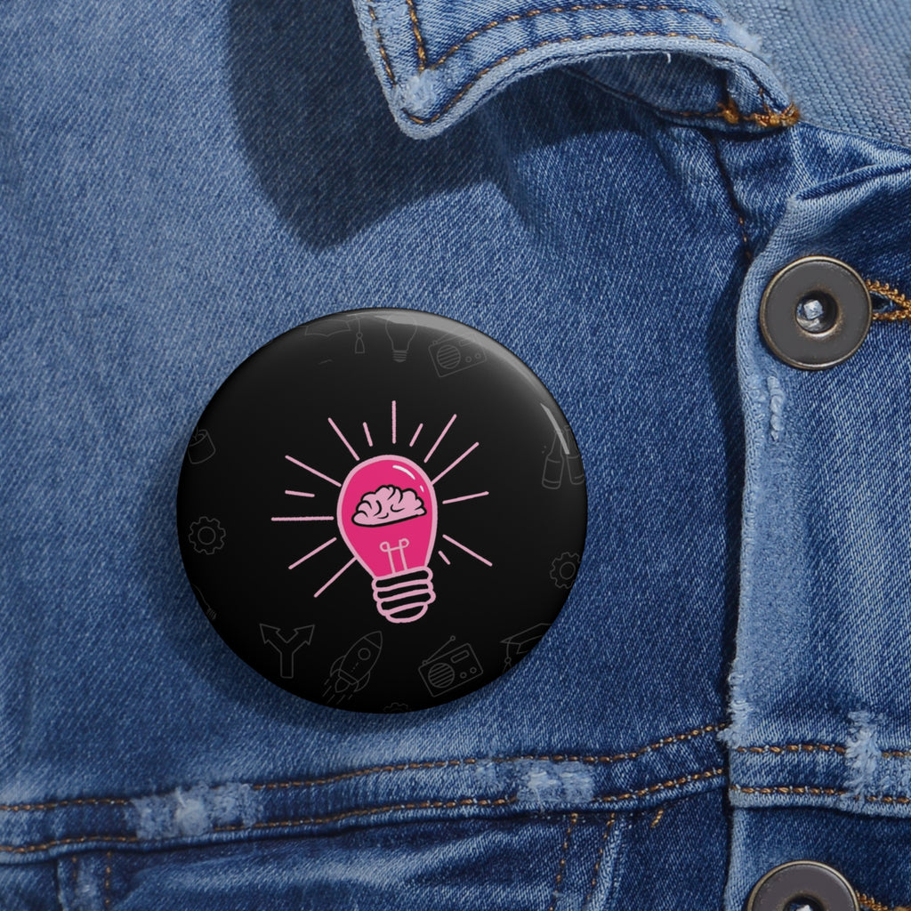 Rethink Everything Networking Classic Design Pin Button — Custom Round Badge for Teachers, Students & Creatives