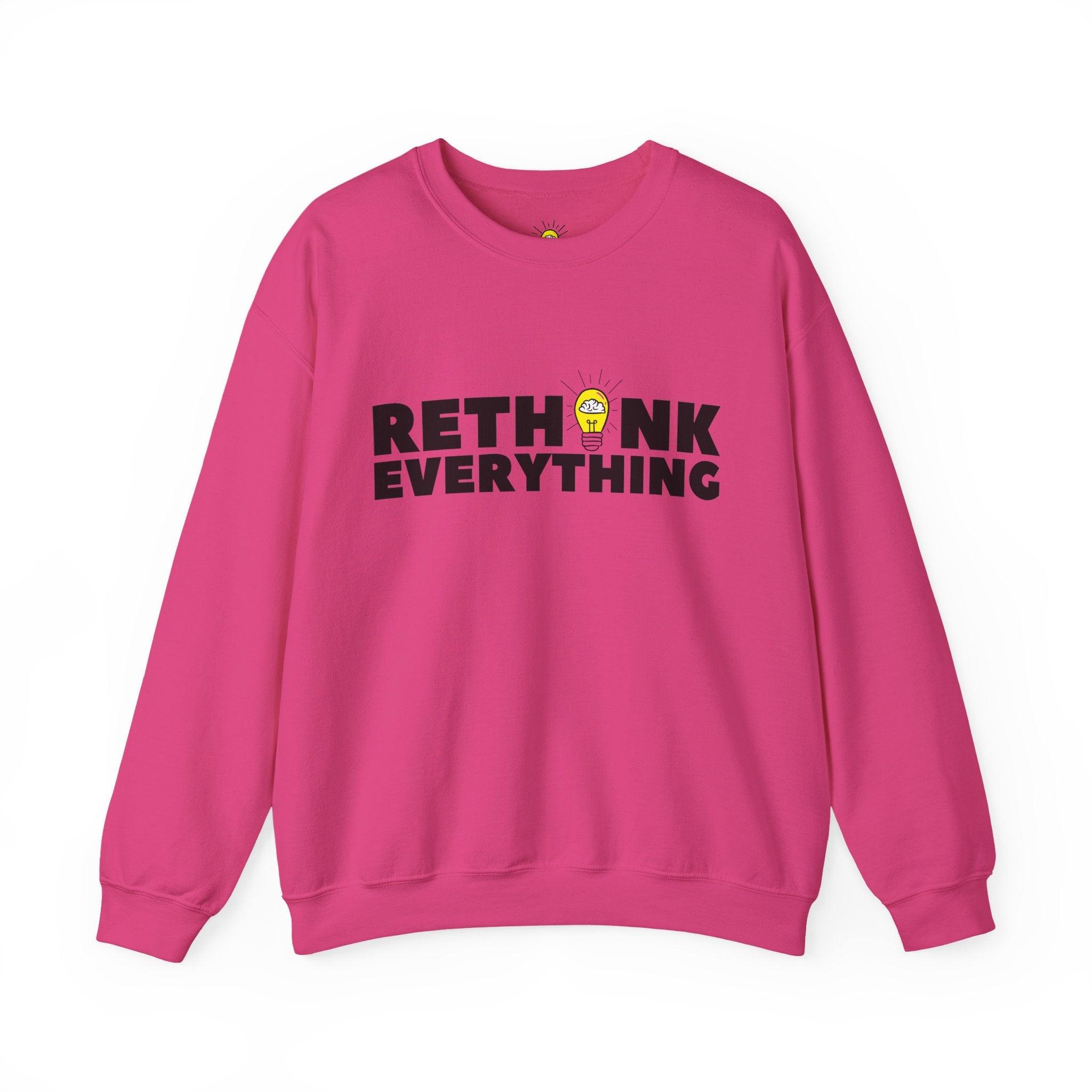 Rethink Everything Networking Crewneck Sweatshirt – Unisex Inspirational Graphic Pullover