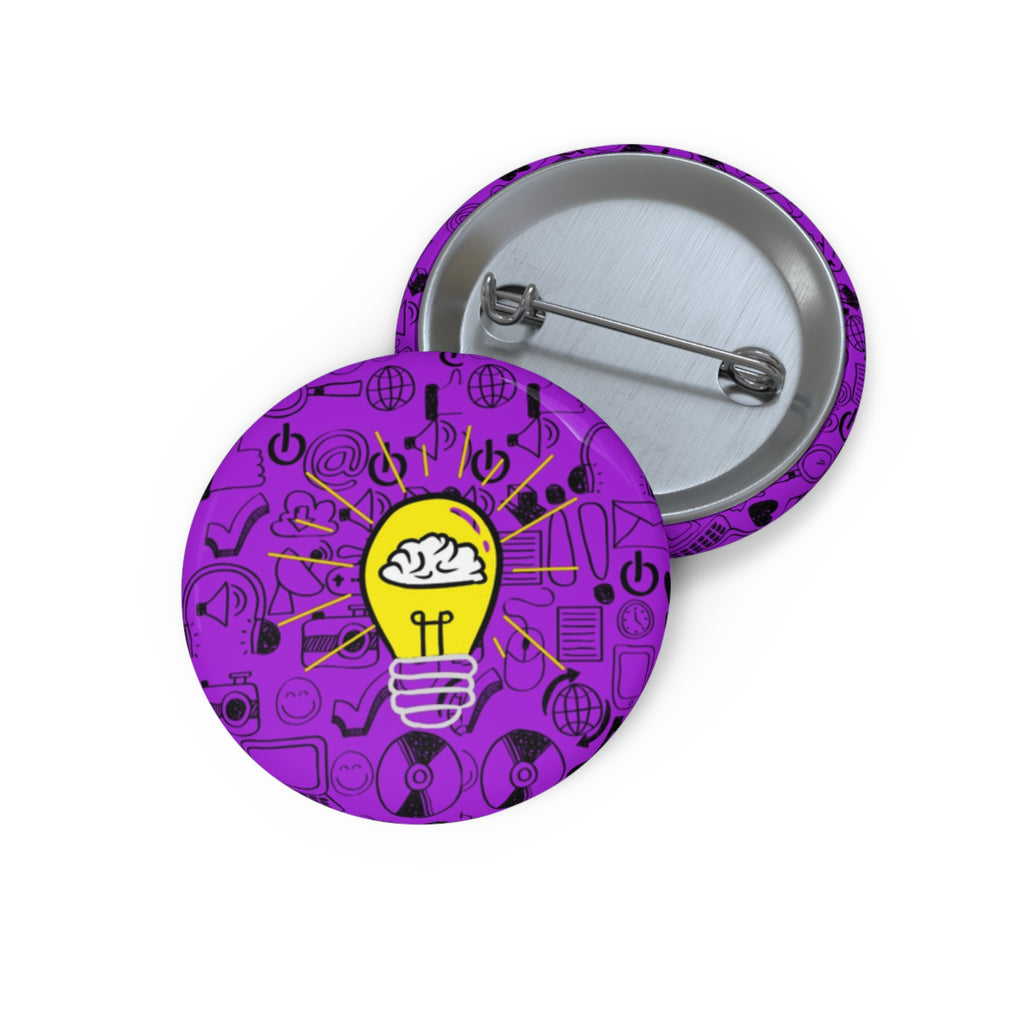 Rethink Everything Social Media Classic Design Pin Button — Custom Round Badge for Teachers, Students & Creatives