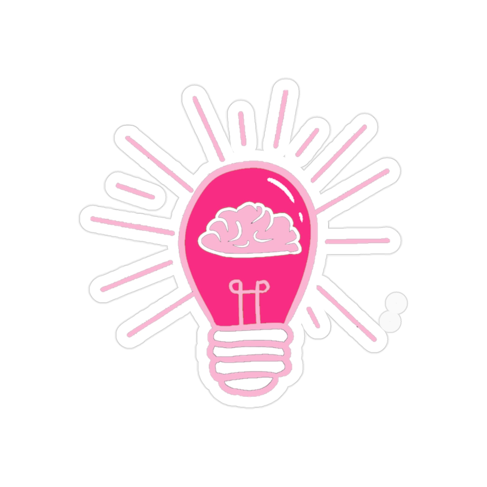 Rethink Everything Networking LOGO Die-Cut Outdoor Sticker — Transparent Waterproof Sticker with Lightbulb Design