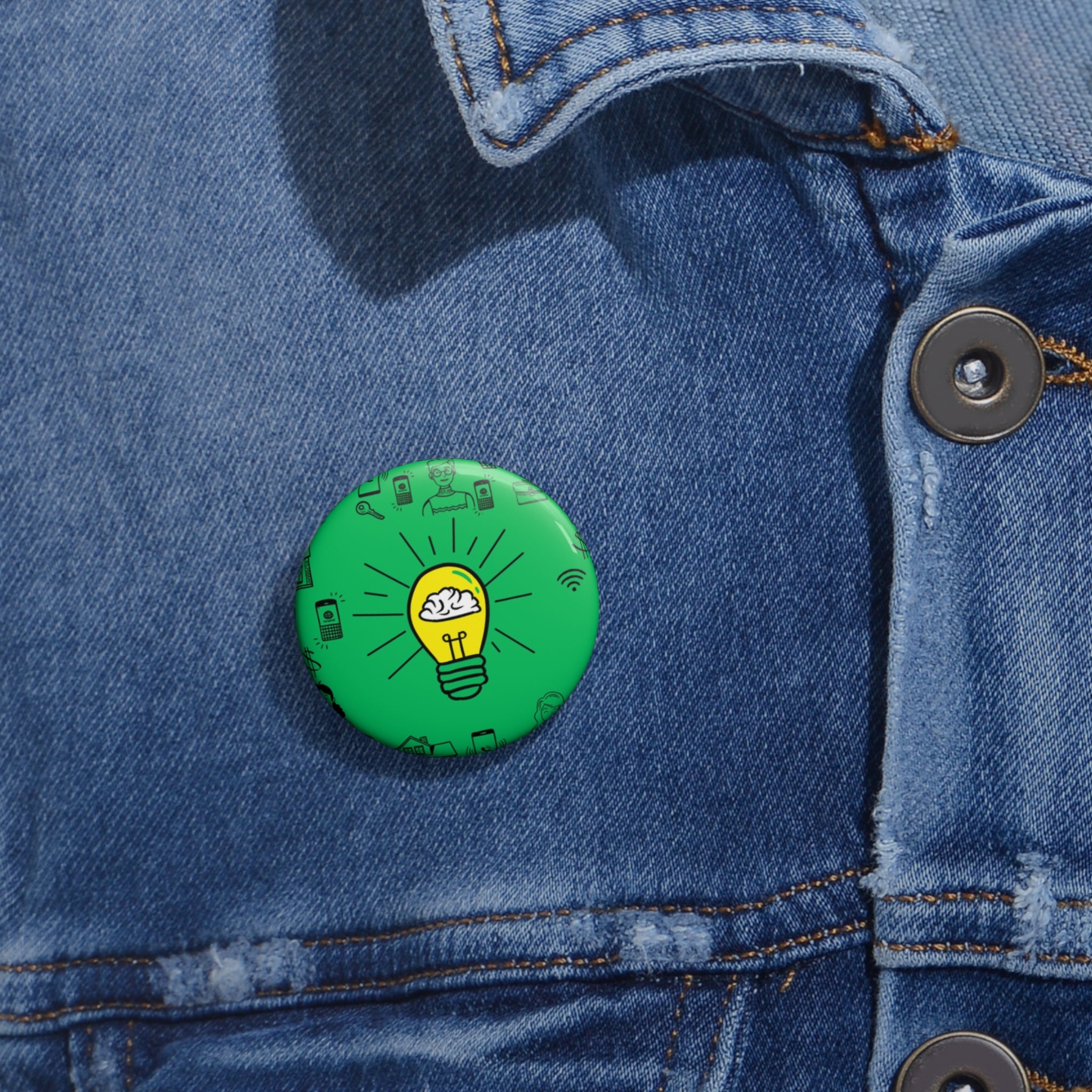Rethink Everything Loan Officer Classic Design Pin Button — Custom Round Badge for Teachers, Students & Creatives